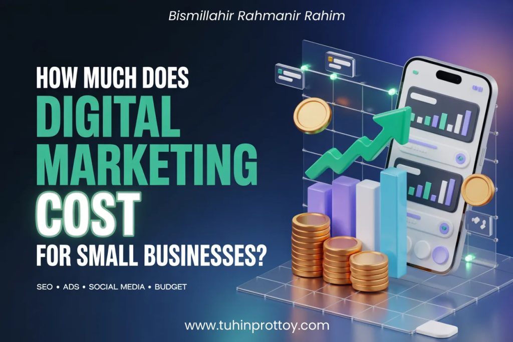 how much does digital marketing cost for small businesses, blog by Tuhin Prottoy, Freelancer Tuhin Prottoy, SEO Expert